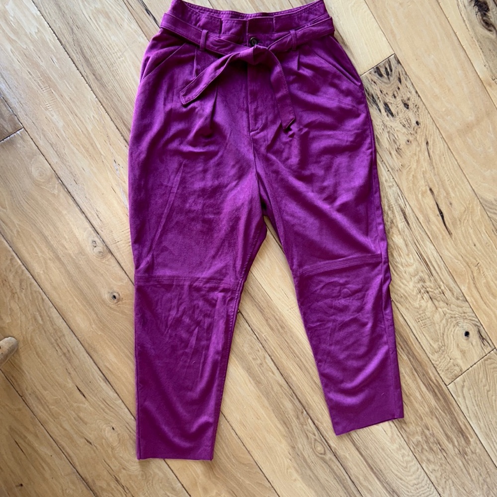 Free People faux suede pants 12